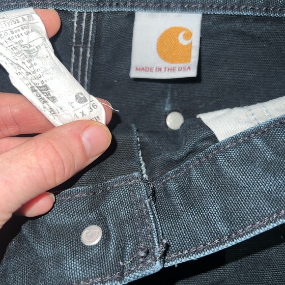 VTG Carhartt black double knees made in USA - Picture 3 of 3